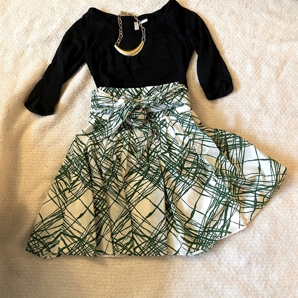 ZARA Basic. Shibori modern stripe drop-waist silky skirt - Picture 3 of 6